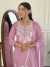 Lilly Pure Viscose With Embroidered Work Top With Bottom Dupatta Suppliers In India
